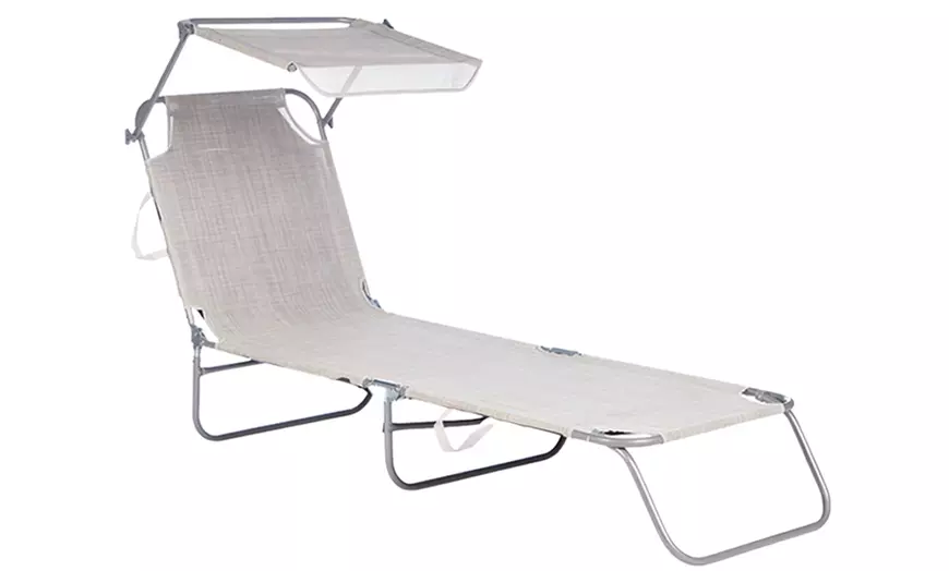 Image 9: Transat pliable avec pare-soleil