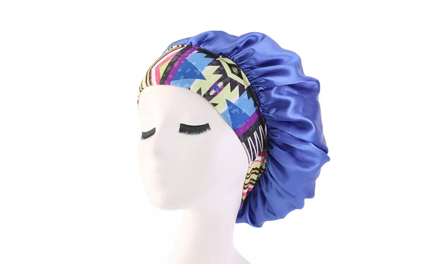 Image 4: One or Two Satin Sleeping Hair Wrap Headbands