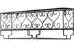 Wall Mounted Metal Wine Rack Wine Bottle Storage w/ Glass Holder Home Bar Decor - Second Medium