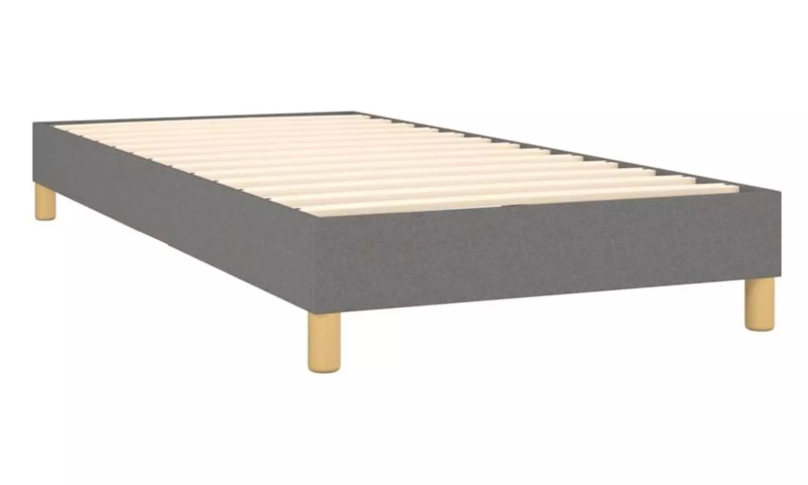 Lit "Miami" en tissu, pieds inclus et arrêt matelas et lattes, Sampur