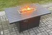 Aluminium 5 Piece Garden Sofa Set with 8 Seater Cushion Gas Fire Pit - Image 3