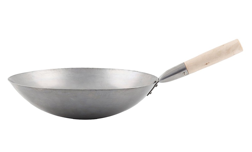 Image 2: Wok en acier carbone