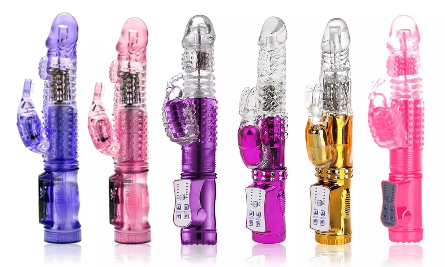 Rabbit Vibrators G spot Dildo Massager Waterproof Sex Toy