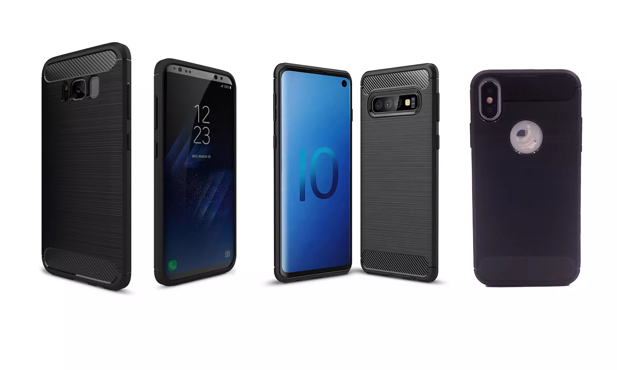 Coque en fibre de carbone pour smartphone. Livraison offerte - Primary Image