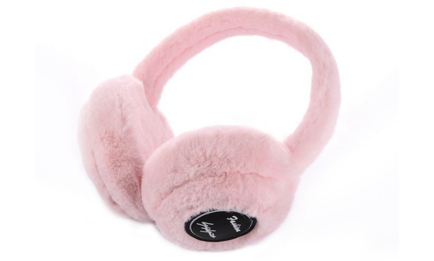 Image 3: Wireless Bluetooth Over The Ear Headphone Earmuffs