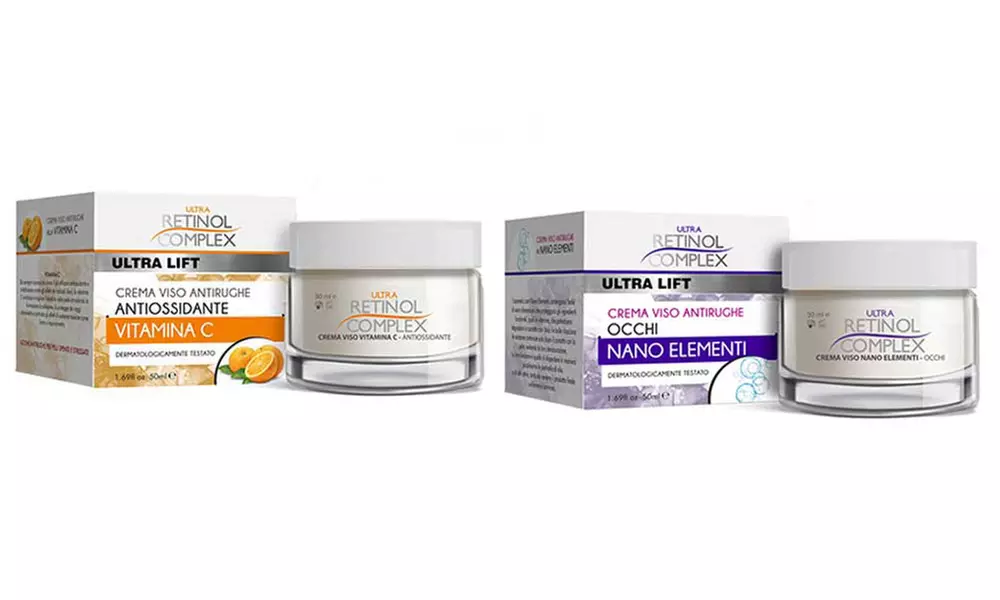2 creme viso antirughe Retinol Complex a scelta