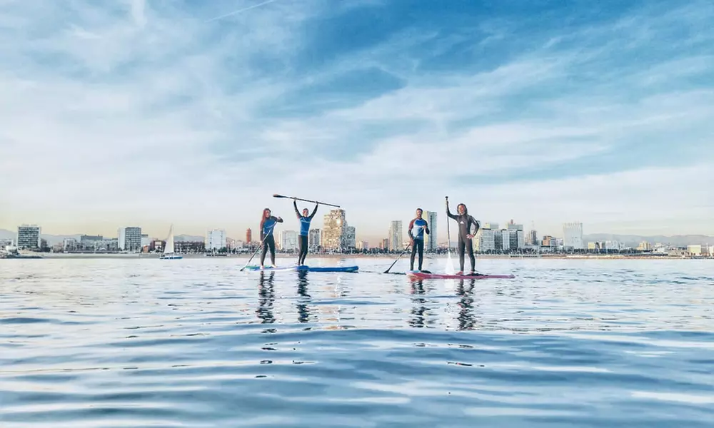 Amanecer, atardecer o bautizo en paddlesurf con instructor para 1 o 2