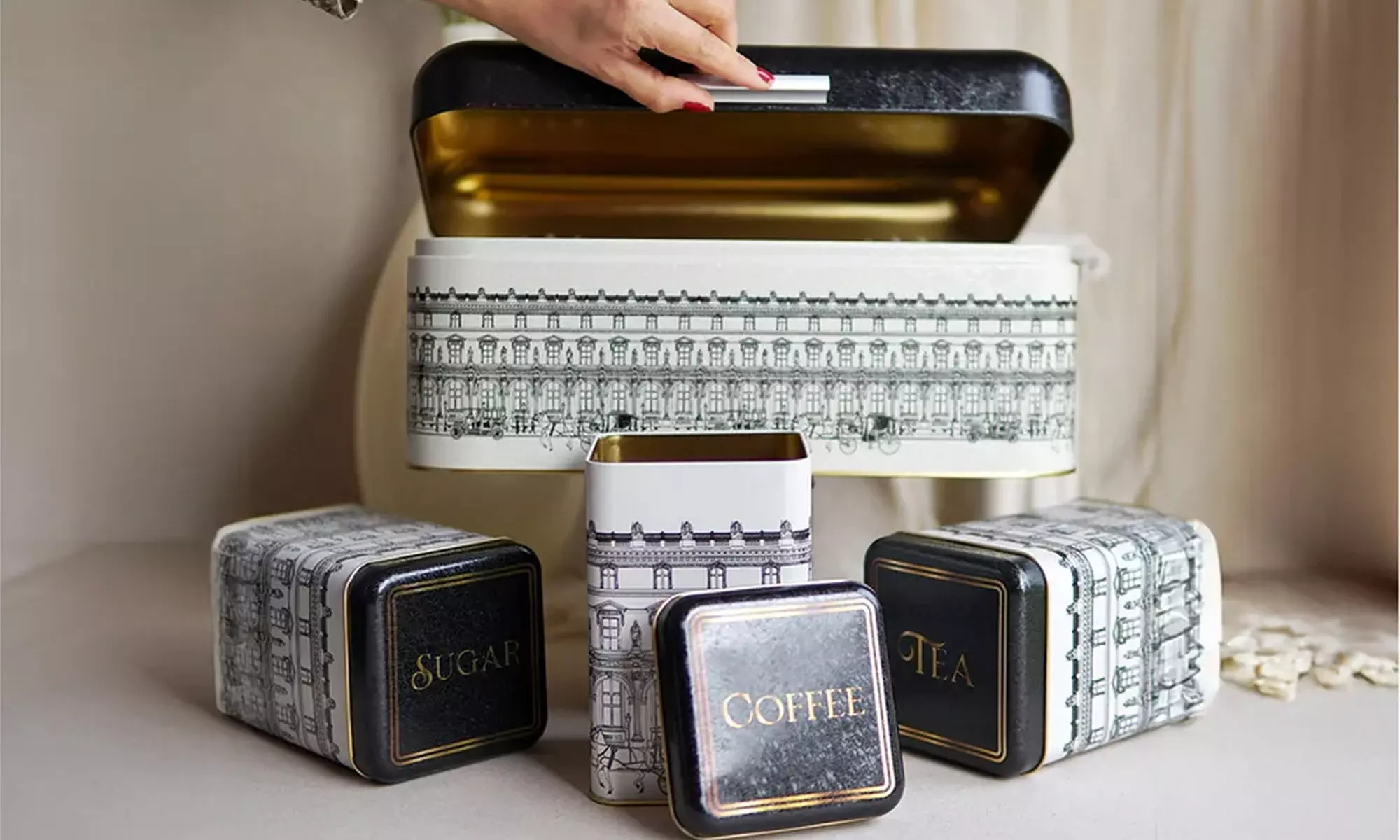 4er-Set Küchen-Aufbewahrungsdosen