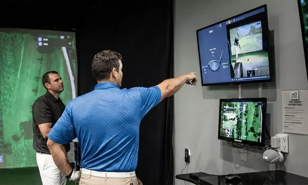Indoor Golf Simulator Experience with TrackMan Technology