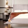 Image 1: Plush Panel Wing Divan Bed Set