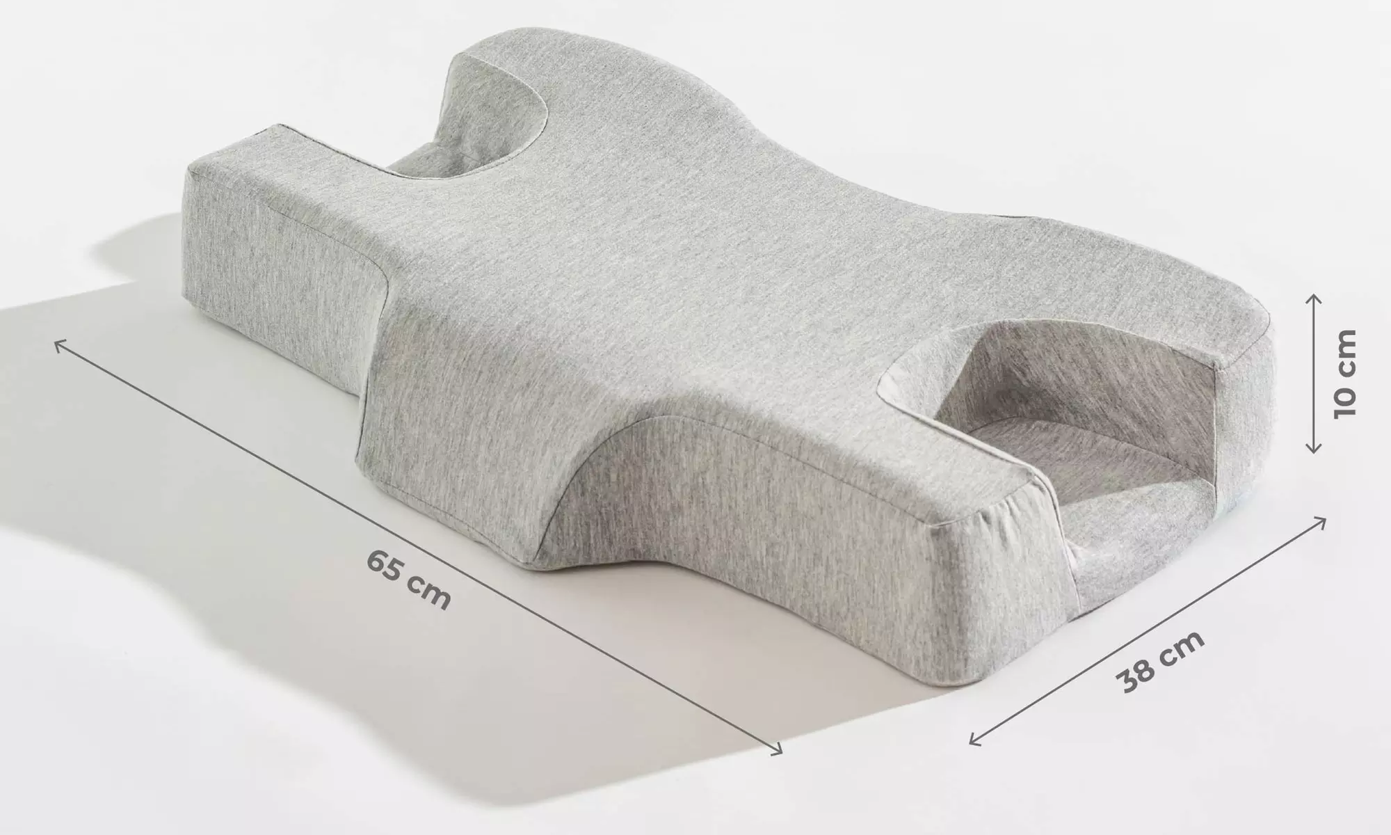 Almohada con memory foam con diseño antiarrugas y soporte cervical ergonómico - Second Medium