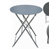 Image 4: Folding Metal Bistro Garden Furniture Set