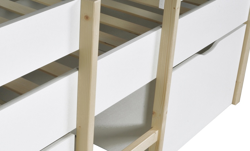 Image 4: Lit mi-hauteur ZEPHIR avec 2 tiroirs  et sommier par Weber Industries