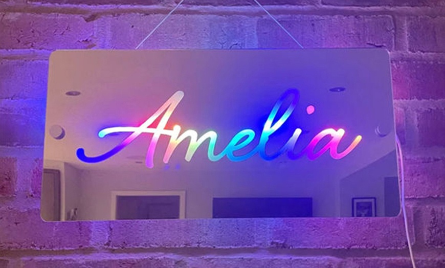 Image 3: Personalized Mirror Sign