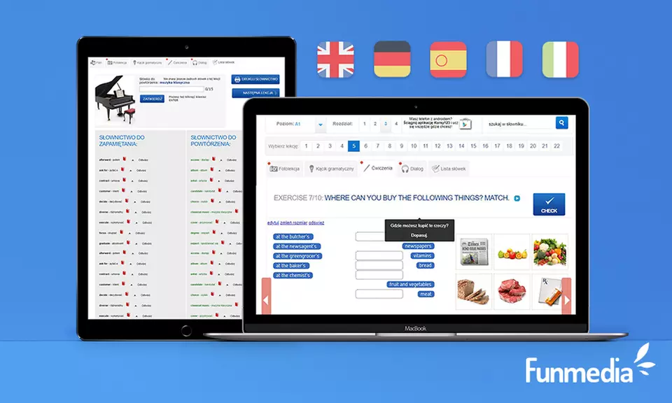 Kurs języka obcego: 6-miesięczny dostęp do nauki wybranego języka za 35 zł i więcej opcji na platformie Funmedia - Image 4