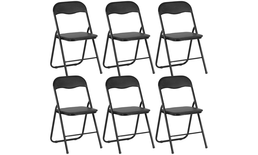 Image 3: Lot de 6 chaises pliables 