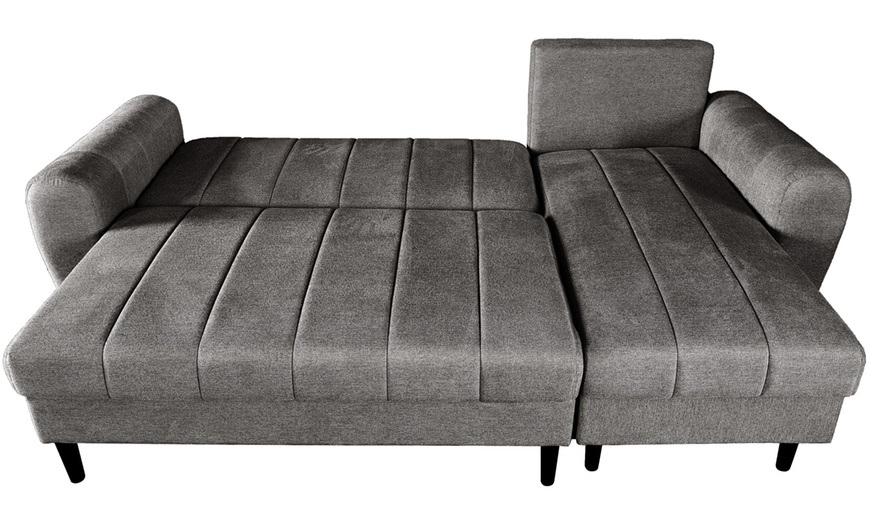 Image 18: DS Living Sienna 3 Seater Corner Sofa Bed with Storage