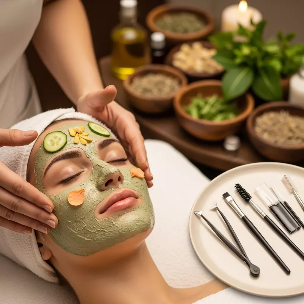 Refresh with 1 or 2 Herbal Facial with Eyebrow Cleanup and Lash Tint