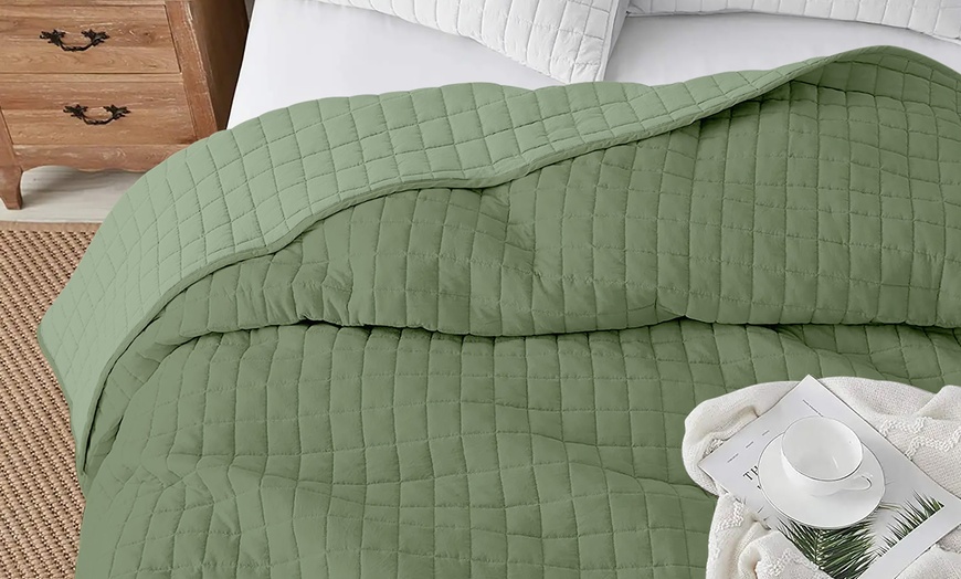 Image 2: Italian 4-Season Two-Tone Hypoallergenic Quilt