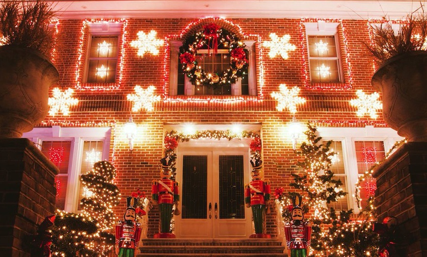 Image 1: See NYC’s Brightest Holiday Lights – Dyker Heights Christmas Tour