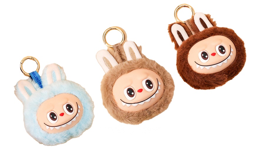 Image 21: Labubu Inspired Plush Keychain Dolls