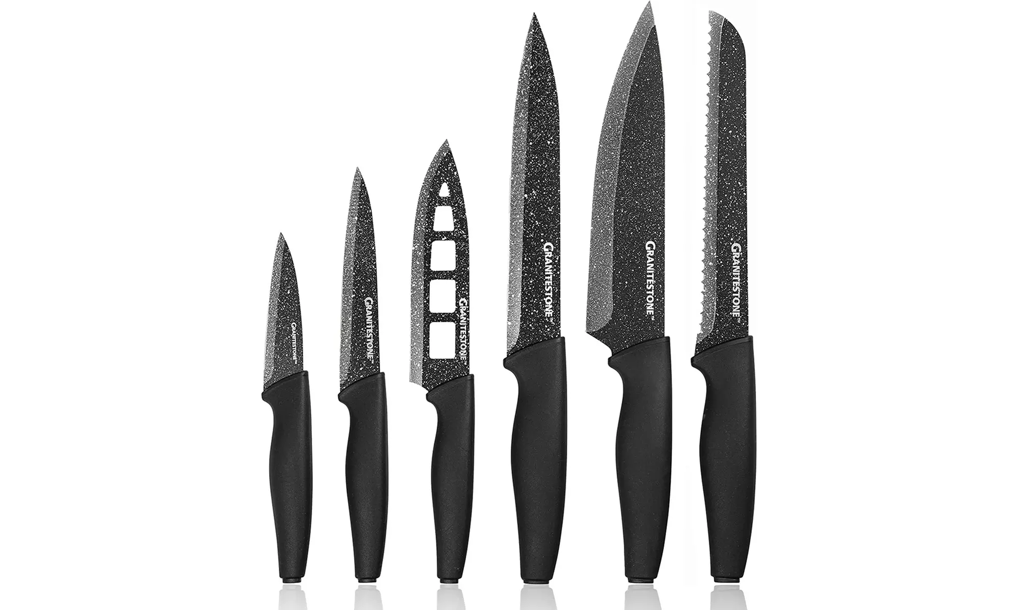 Nutriblade 6 PC Knife Set by Granitestone, Professional Knives - New