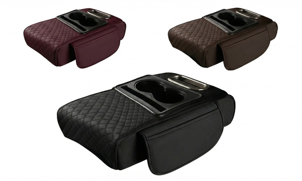 Organizzatore auto con portabicchiere e portaoggetti