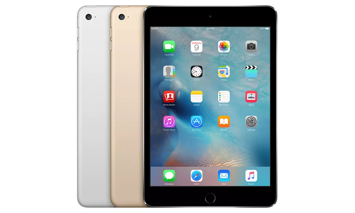 Apple iPad mini, mini 2, mini 3, or mini 4 WiFi Tablet (Scratch & Dent) with MFi Certified Lightning Cable - Primary Image