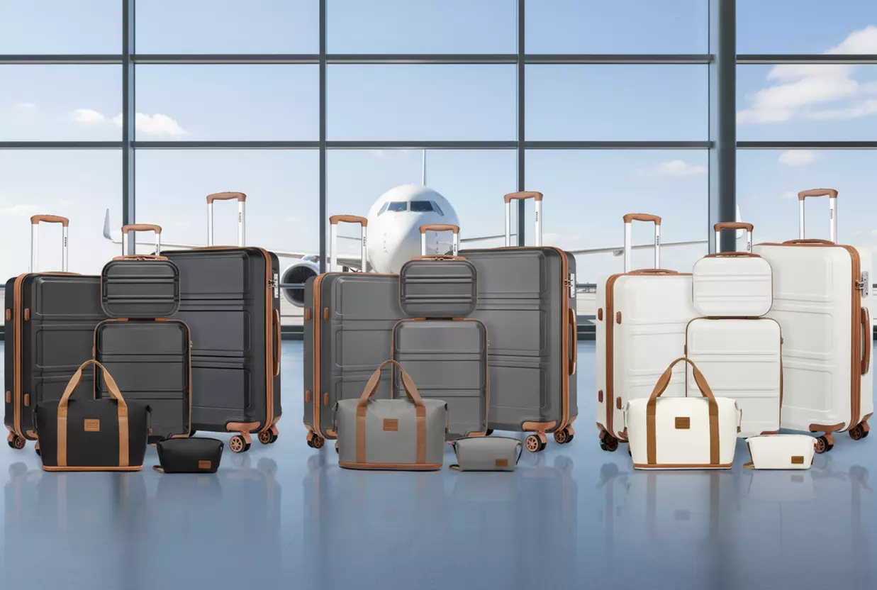 KONO 4x Reisekoffer und 2x Reisetaschen