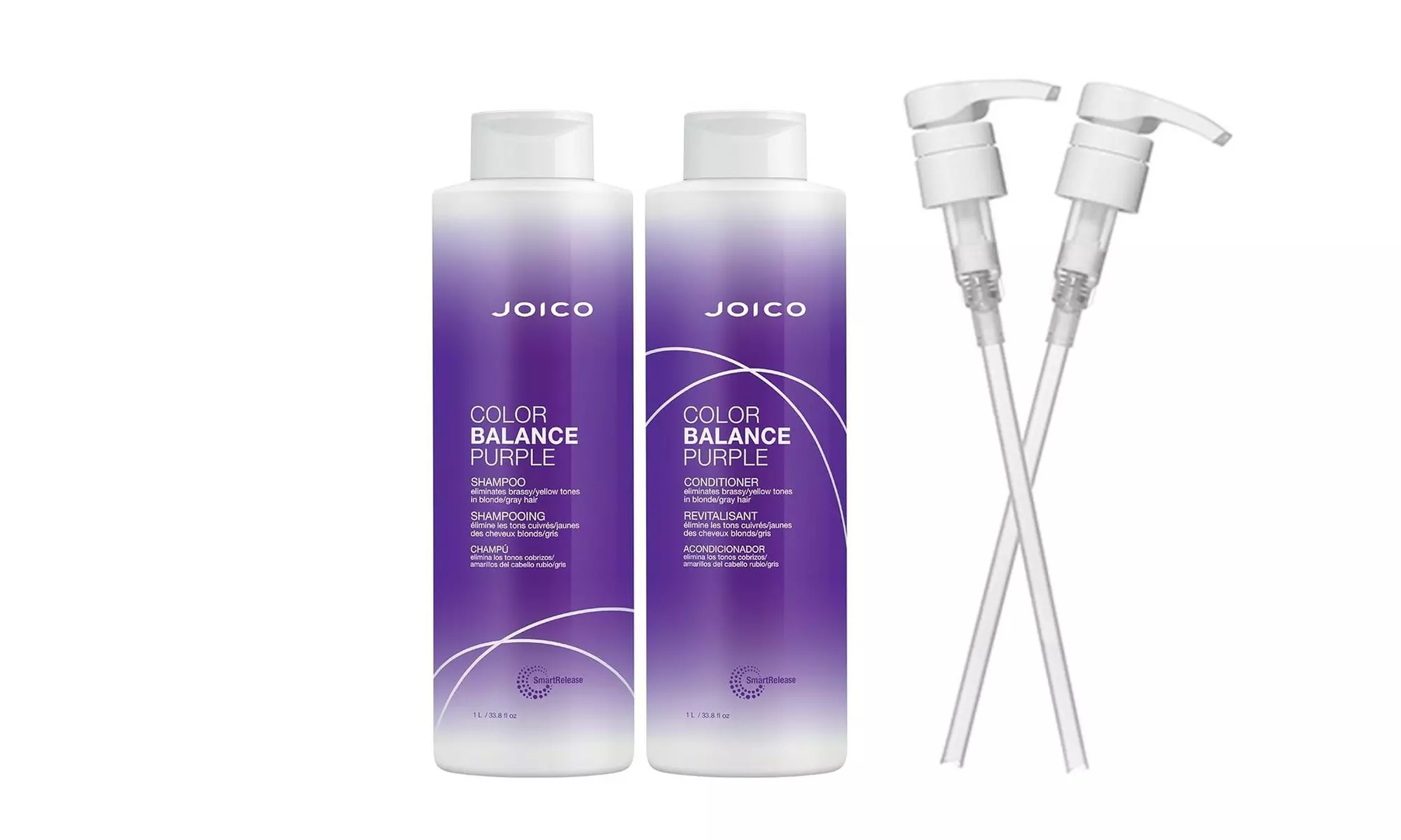 Joico Color Balance Purple Shampoo and Conditioner 33.8 oz duo