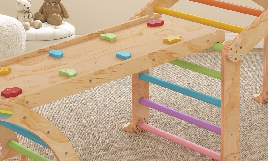 Image 4: AIYAPLAY 9-in-1 Climbing Frame