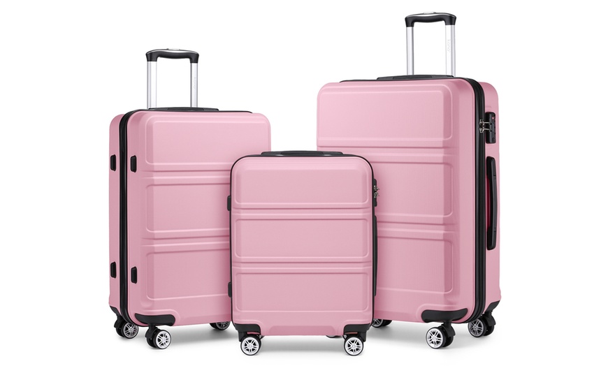 Image 28: Travel Suitcase with 360° Spinner Wheels and TSA Locks