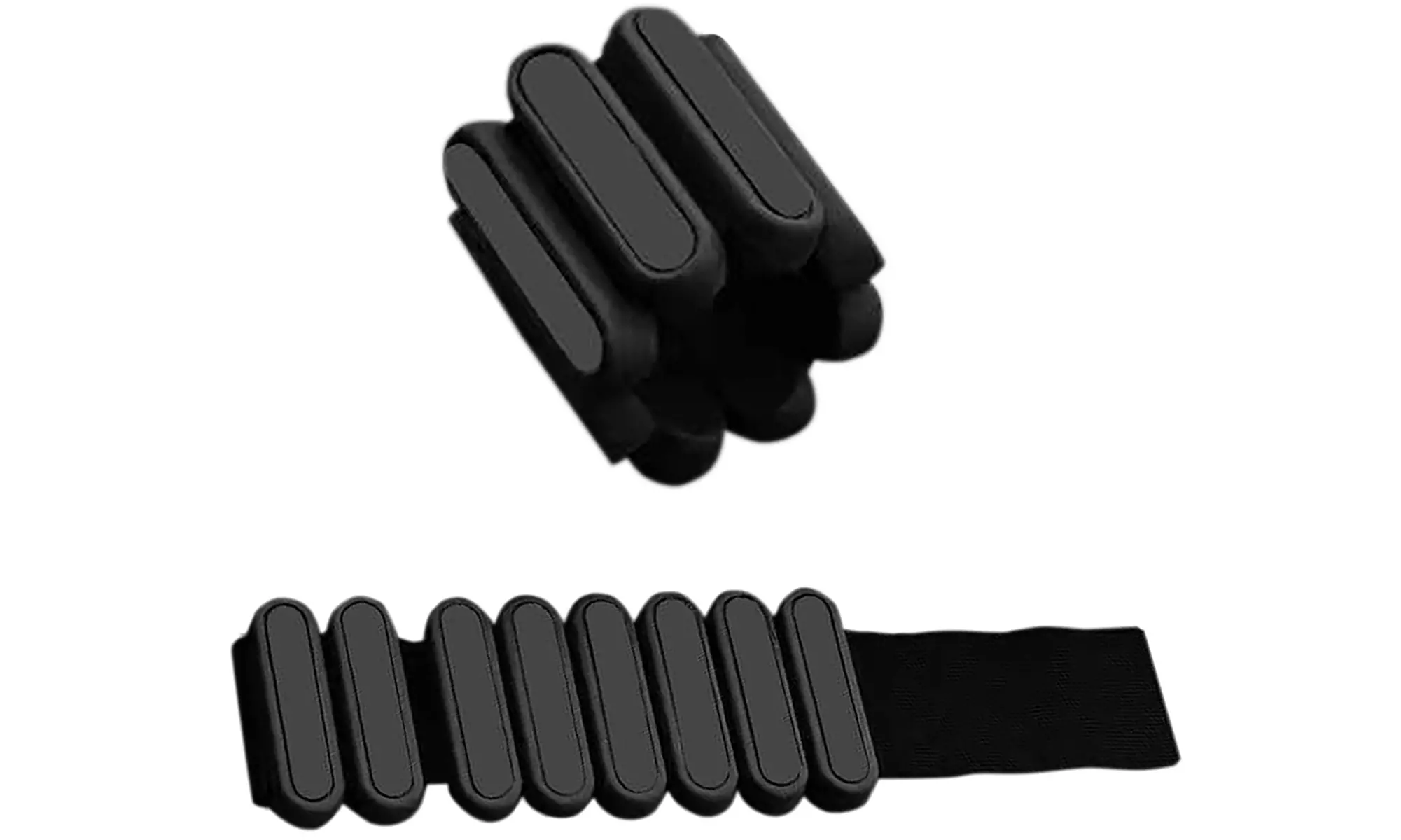 Zummy Set of 2 (1lb & 2lb )  Adjustable Wearable Wrist & Ankle Weights  