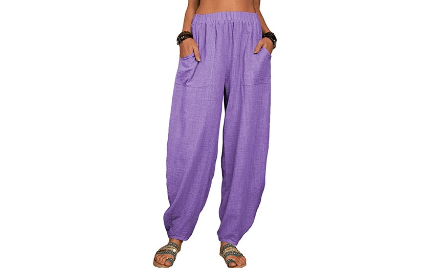 Image 5: Women's Loose Casual Home Harem Pants