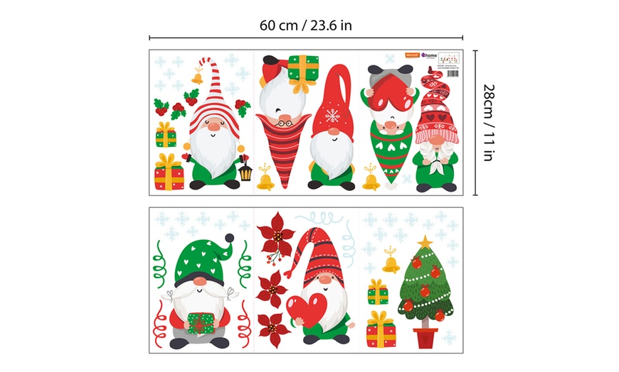 Image 14: Christmas Window Clings Set