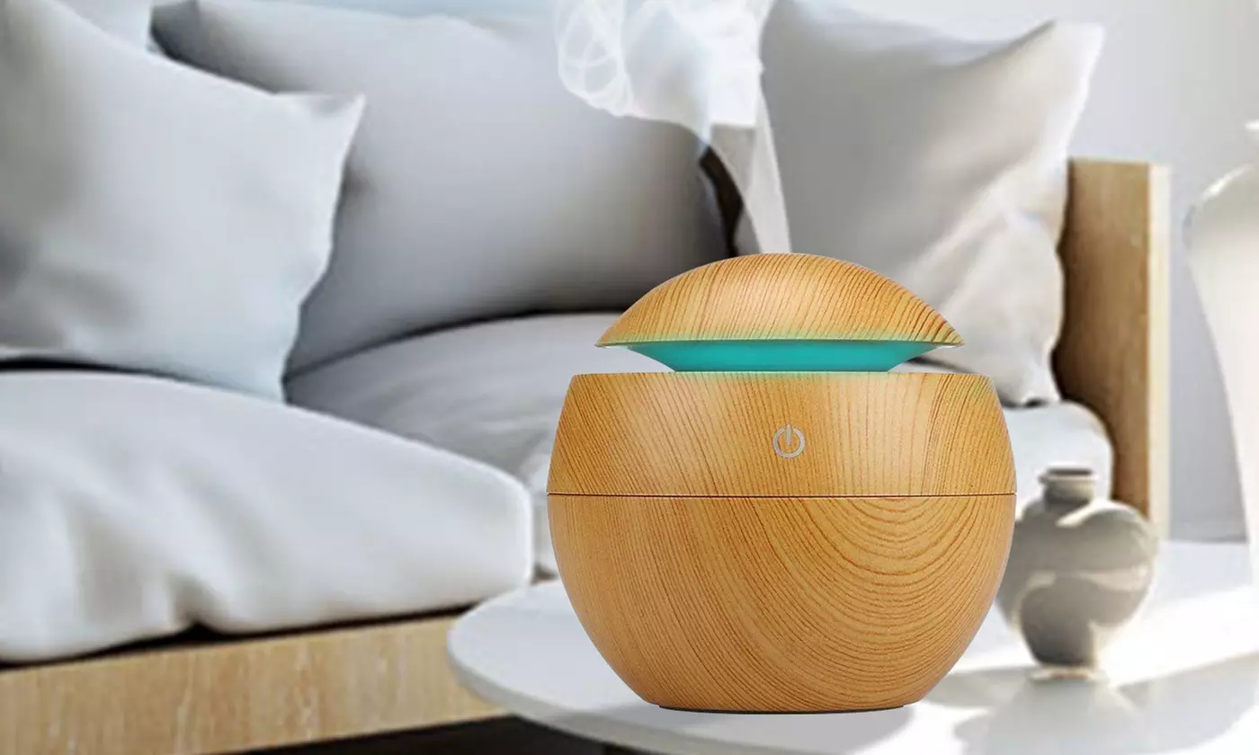 LED Ultrasonic Humidifier Essential Oil Diffuser Aromatherapy Fresh Air 130ml