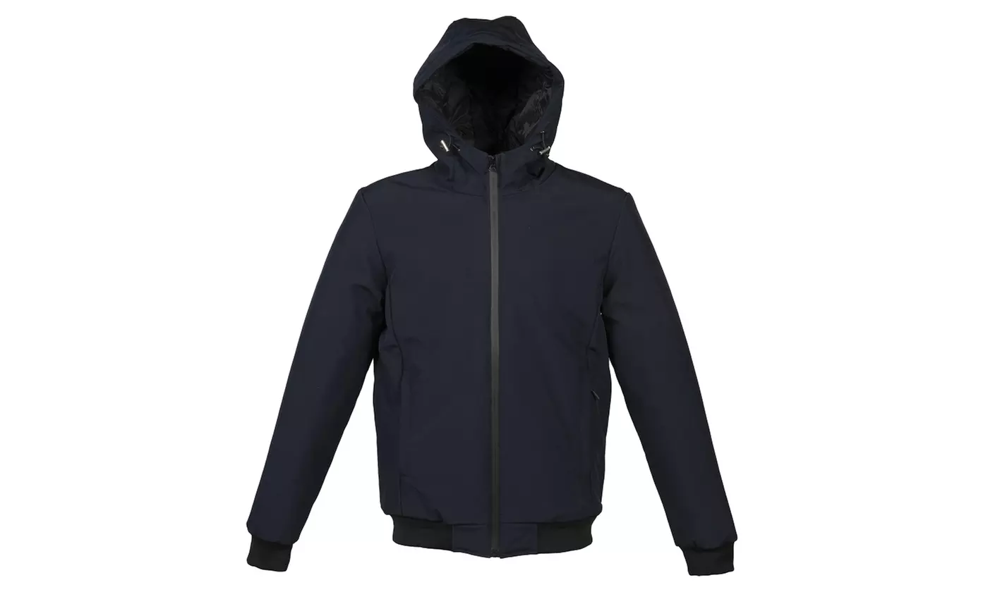 Giacca Uomo Softshell Impermeabile Traspirante 3000 mm con Cappuccio