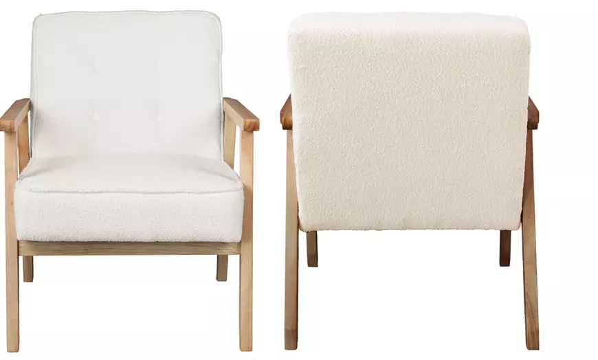 Image 3: Fauteuil "Doug" de Doosense, tissu et coloris au choix