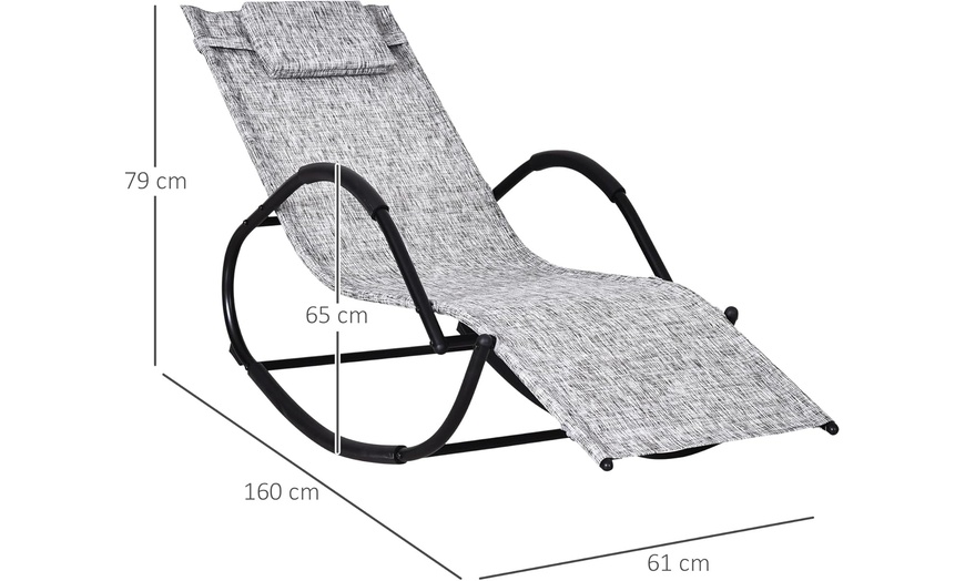 Image 6: Outsunny Outdoor Rocking Chairs