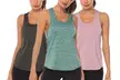 Women Open Back Loose fit Workout Racerback Tank Tops Sport Vest - Second Medium