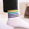 Image 3: 1x, 6x oder 12x Crew-Socken mit Regenbogenmuster