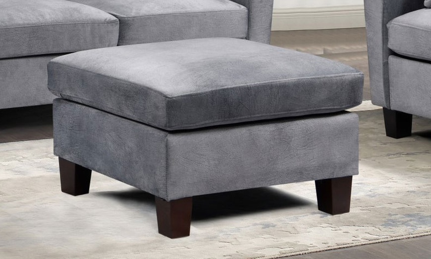 Image 5: Tivette Brushed Velvet Sofa Set 