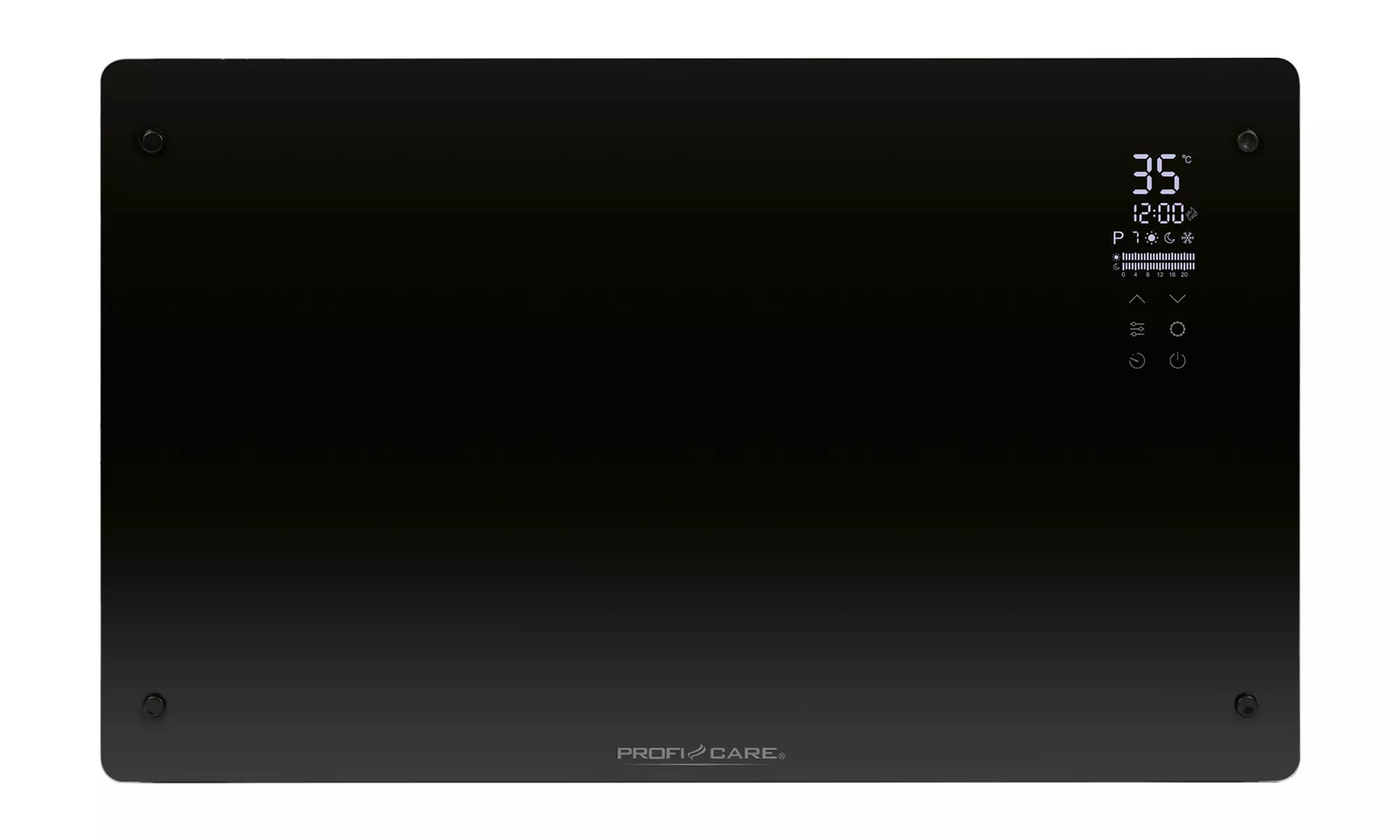 Chauffage électrique avec façade en verre Proficare