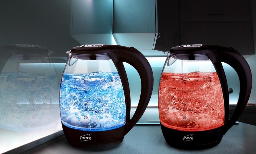 Image 1: Cordless Illuminated Glass Kettle