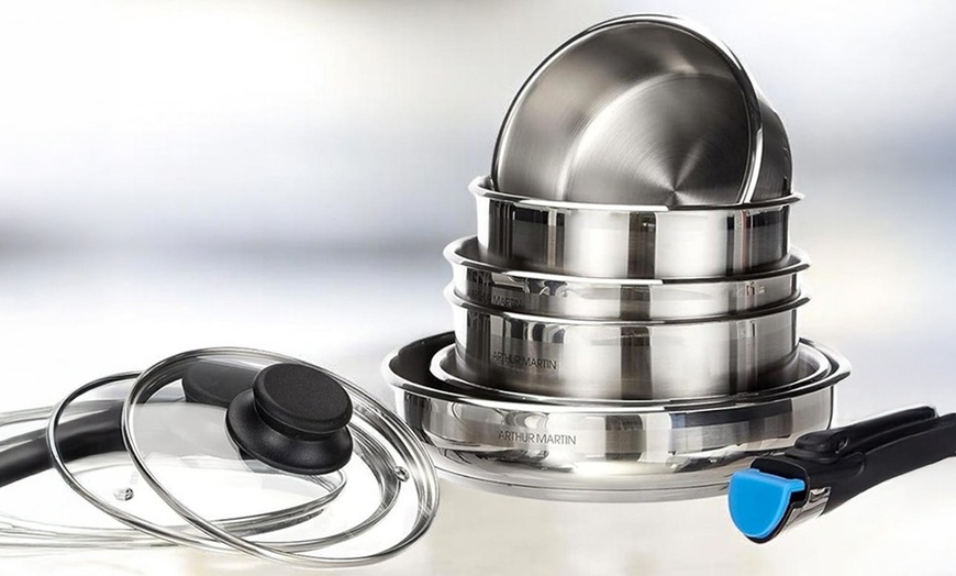 Image 5: Batterie de cuisine 10 pièces Arthur Martin en inox