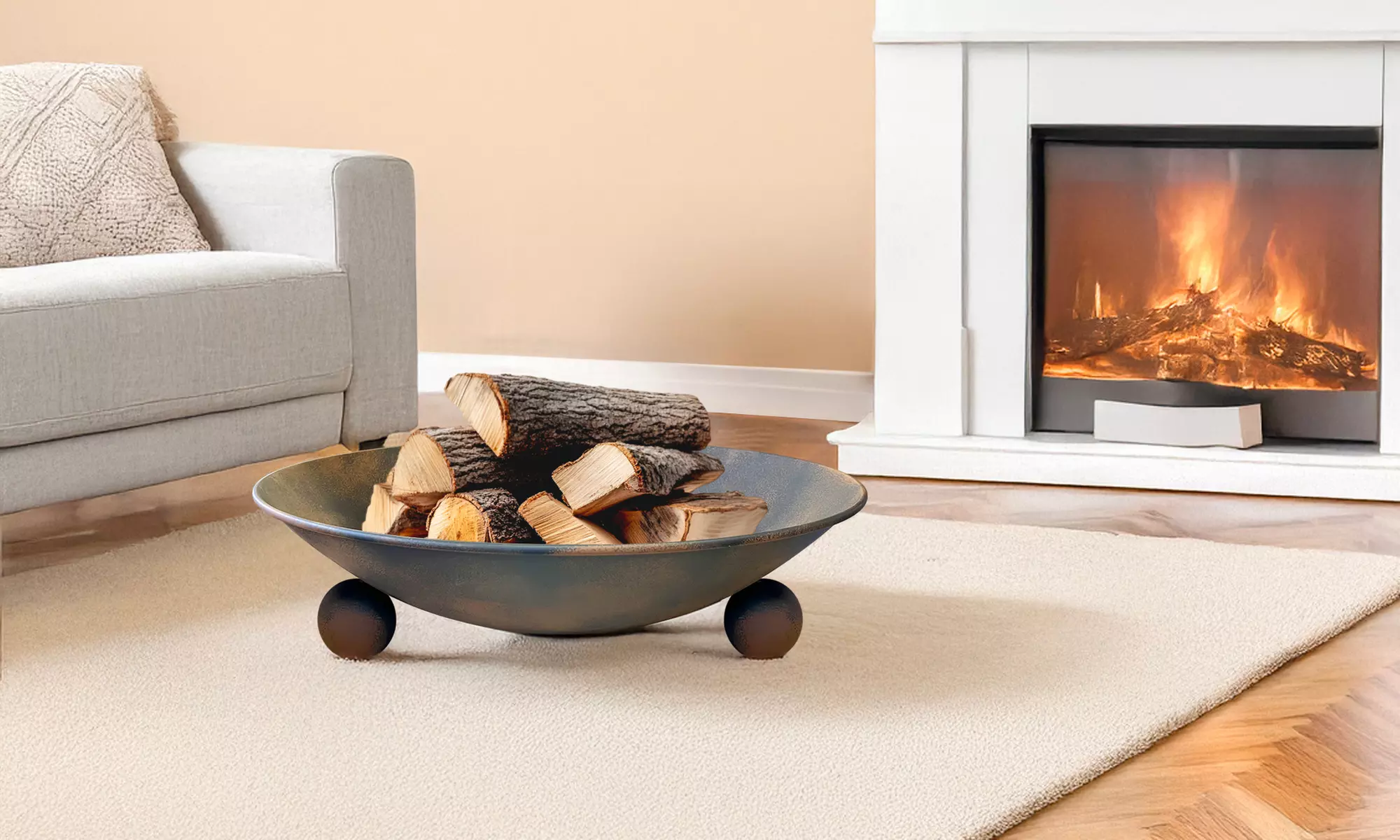 Garten-Feuerschale Sydney Ø 57 aus Gusseisen