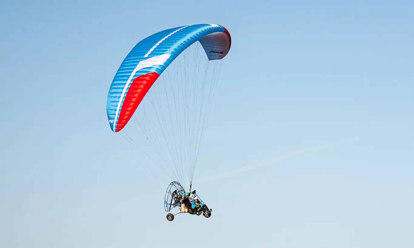 Vuelo en paramotor de 20 minutos para 1 o 2 personas con fotos