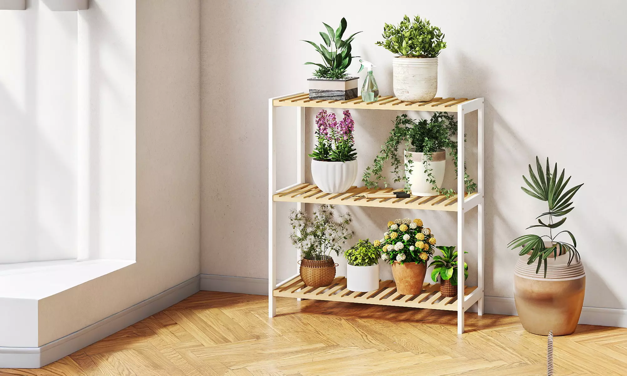 Toque Bamboo And Steel Storage Shelving Collection