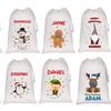 Image 2: Add Christmas Cheer with Personalized White Santa Sacks