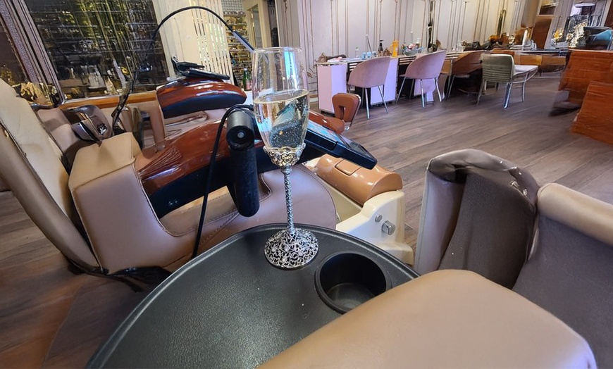 Image 5: Indulge in a Gel Manicure or Gel Pedicure with a Glass of Champagne 